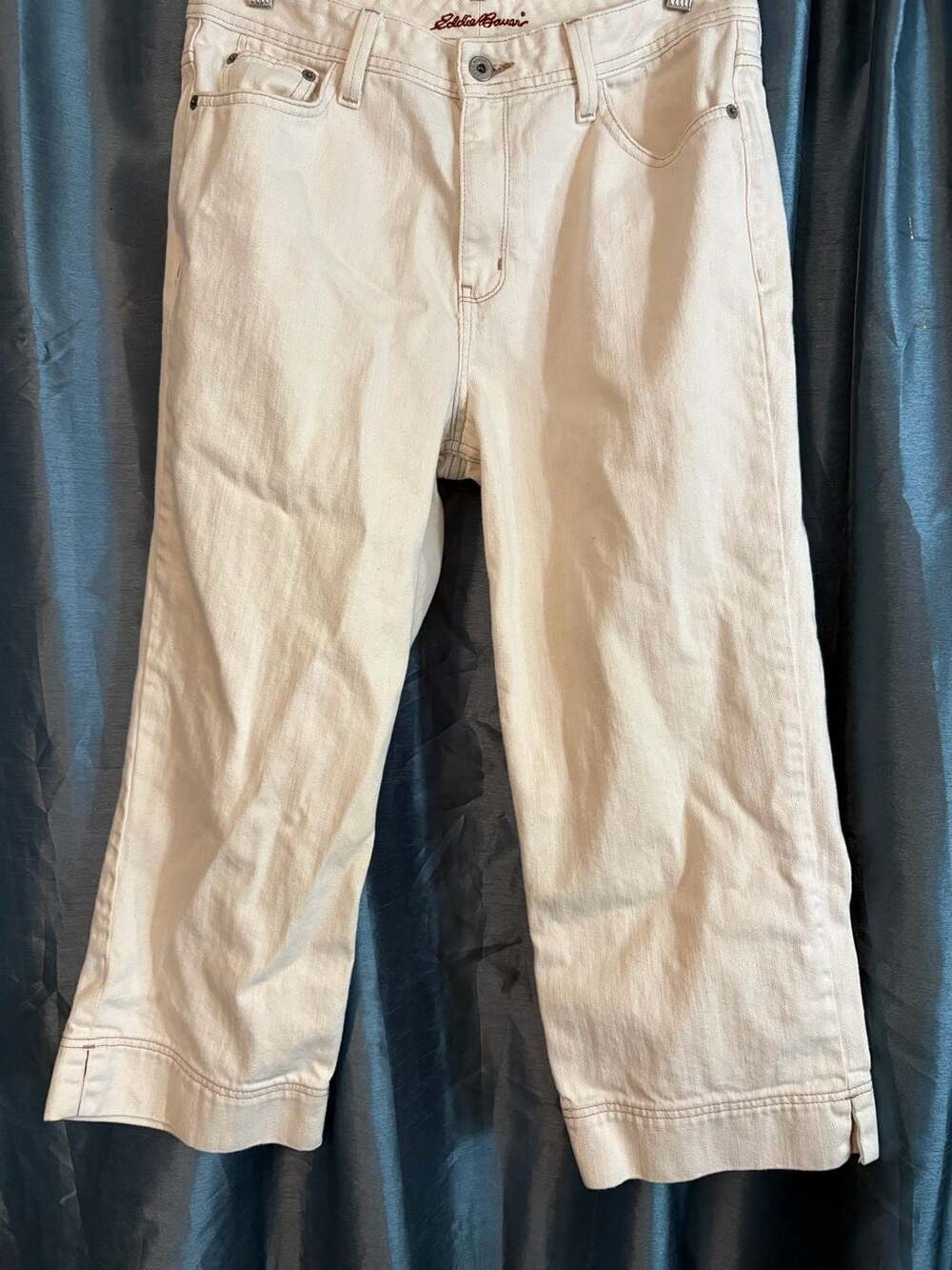 Eddie Bauer Women's cream Cropped Jeans Size 10R